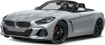 Convertible with distinctive front grille and sharp LED headlights