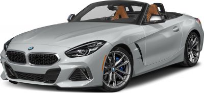 front view of convertible sports car with grille and alloy wheels