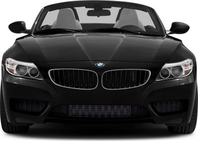 Front view with kidney grille and dual headlights.