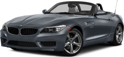 Convertible front angle with kidney grille and alloy wheels