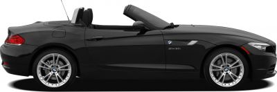 Side view of a sporty convertible roadster with alloy wheels