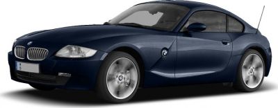 Sporty coupe silhouette with aerodynamic styling