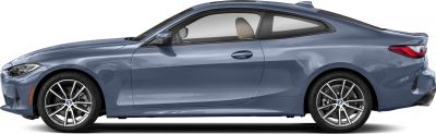 Side profile of a modern 2-door coupe with alloy wheels