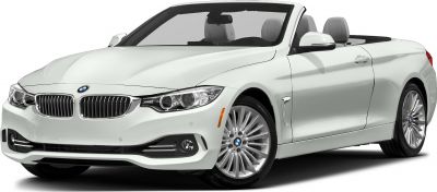 White convertible with kidney grille and sleek headlights