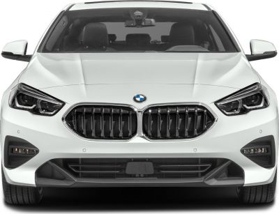 Front view with kidney grille and LED headlights