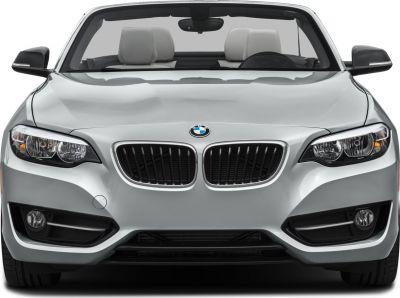 Front view with signature kidney grille and dual headlights
