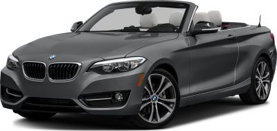 Convertible with sporty front and open roof