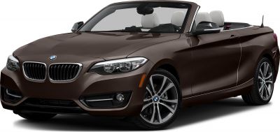 Front angled view of convertible with retractable roof and alloy wheels