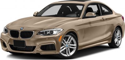 Sporty coupe front side with kidney grille and dual headlights