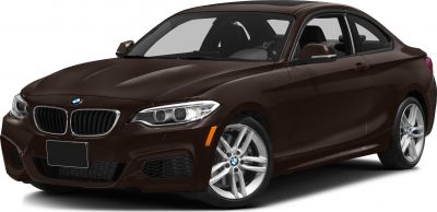 Sporty front and side view of a coupe with signature kidney grille and alloy wheels
