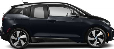Compact electric hatchback side profile with alloy wheels