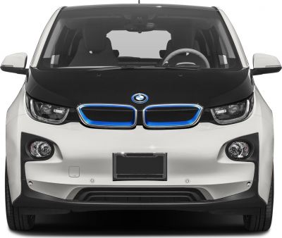 Front view of BMW i3 with kidney grille and headlights