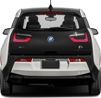Rear view with LED taillights, rear window, and eDrive badge