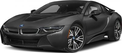 Front angled sports coupe with LED headlights and alloy wheels