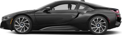 Side profile of a sleek modern hybrid sports coupe with aerodynamic design.
