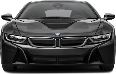 Front view with iconic kidney grille and sleek LED headlights