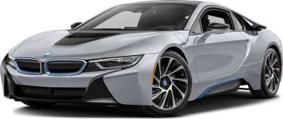 Front view with aerodynamic design and sporty multi-spoke wheels