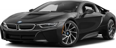 Sleek black sports coupe with LED headlights and multi-spoke alloy wheels
