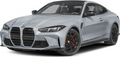 Aggressive front grille and black multi-spoke alloy wheels with red brake calipers
