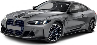 Front view with LED headlights and aerodynamic coupe body