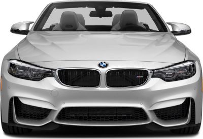 Front view with kidney grille and dual headlights