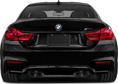 Rear view showing quad exhaust tips and LED taillights