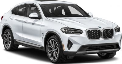 Front side profile with distinctive grille and sleek headlights
