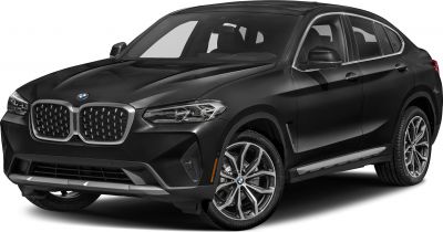 Front side view of SUV with signature grille and alloy wheels