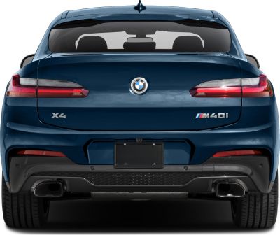 Rear view of SUV with sleek taillights and dual exhaust outlets