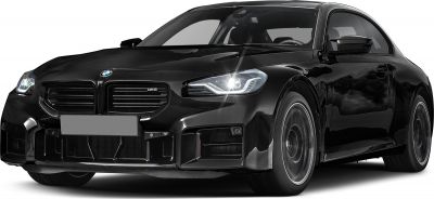 Front view with LED headlights and bold kidney grille