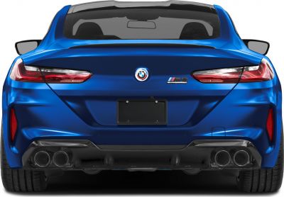 Rear view with quad exhaust pipes and sleek LED tail lights