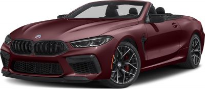 Front-angle close-up of convertible grille and alloy wheels