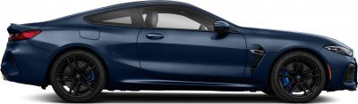 Side profile with black alloy wheels