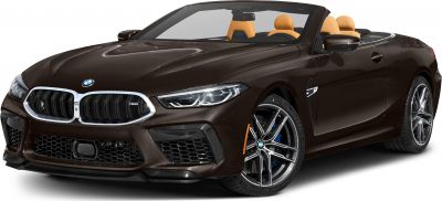 Front view of convertible with LED headlights and sporty grille