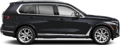 Black luxury SUV side profile with chrome trim and alloy wheels