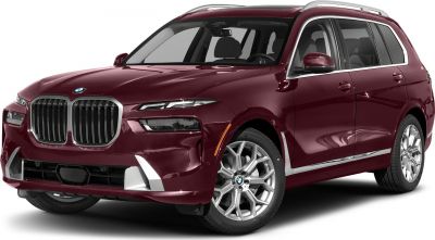 SUV front with bold kidney grille and modern split LED headlights
