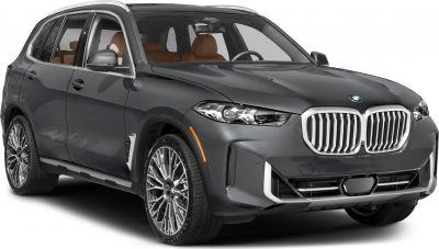 Prominent kidney grille and sleek headlights with alloy wheels on a luxury SUV front.