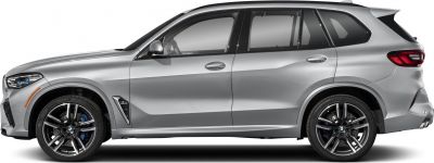 Side profile showing sporty SUV design with sharp lines and large alloy wheels.