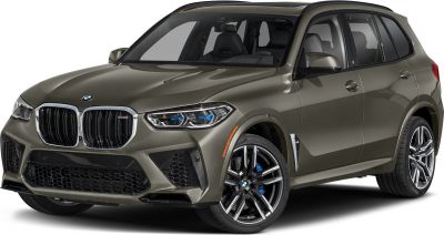 Front-side view with aggressive kidney grille and multi-spoke alloy wheels