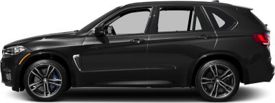 Side profile of a sleek SUV with alloy wheels and sporty design