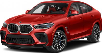 Front view with kidney grille and sporty wheels