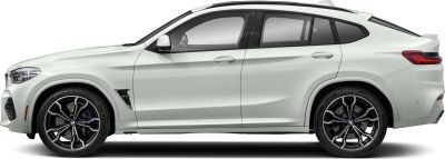 Side profile of coupe SUV with sporty alloy wheels