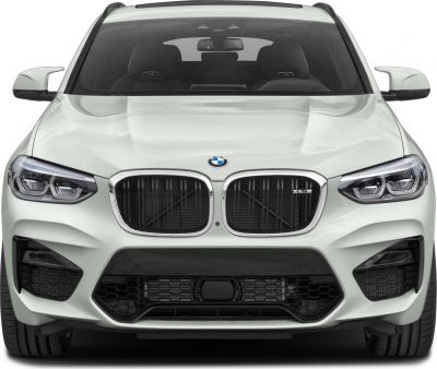 Front view showing kidney grilles and LED headlights on white SUV