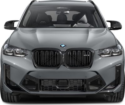 Front view with kidney grille and LED headlights