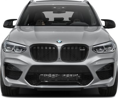 Front view with kidney grille and LED headlights