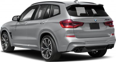 Rear view of SUV with quad exhaust and alloy wheels