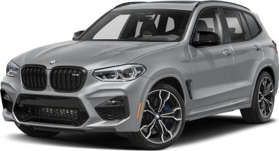 Front side view of sporty SUV with kidney grille and alloy wheels