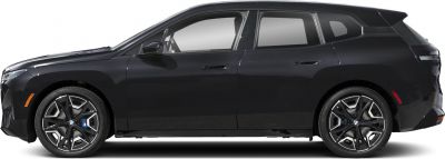 Side view of electric SUV showing alloy wheels and door handles