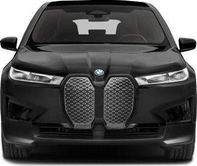 Front view showcasing LED headlights and large double kidney grille