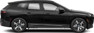 Side profile with aerodynamic design and alloy wheels